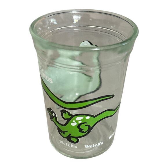 Vintage Welch's Jelly Jar Glass Dinosaurs Brontosaurus - Picture 3 of 6